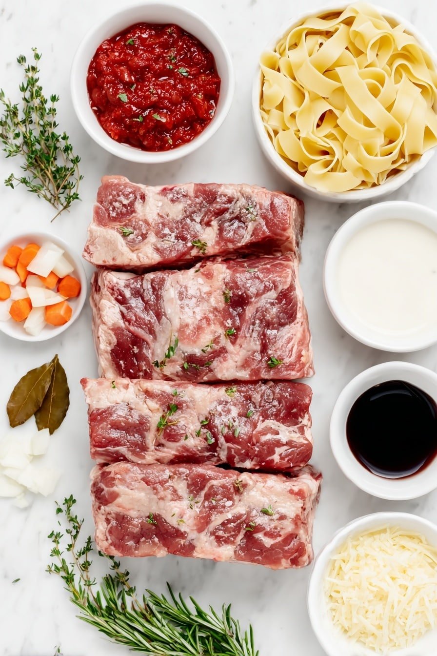 Thick Short Ribs Short Rib Ragu with Pappardelle | Cozy Italian Classic
