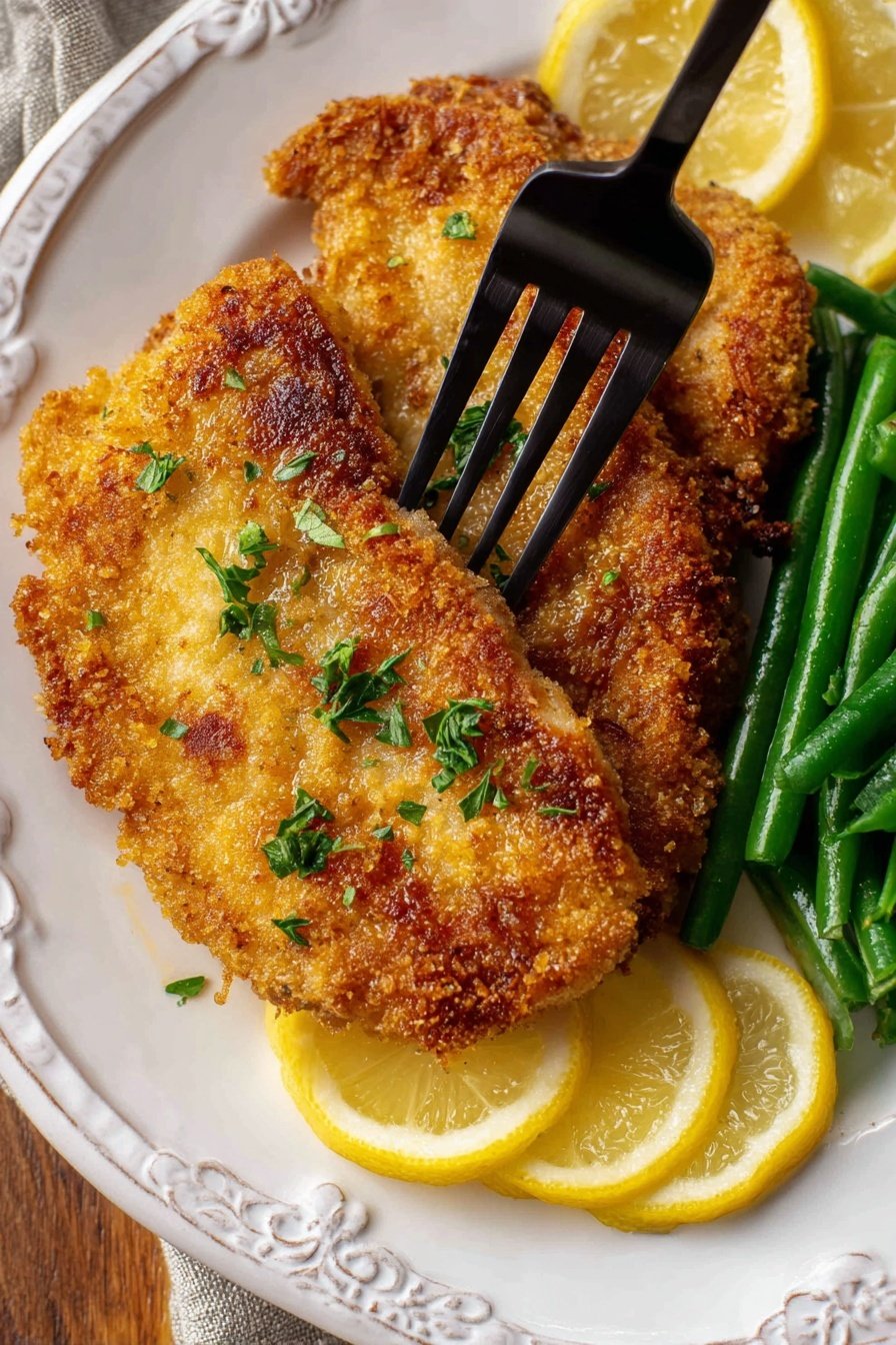 breaded pork chops - Serving Suggestion