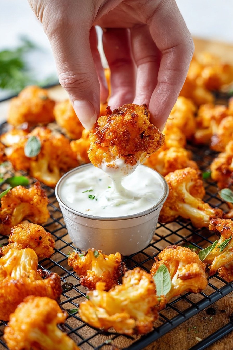 buffalo cauliflower - Serving Suggestion