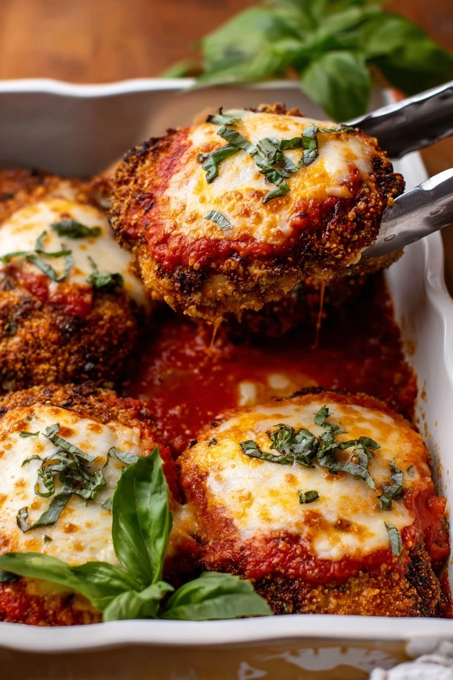 Baked Chicken Parmesan - Serving Suggestion