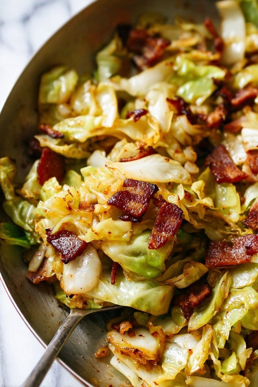 crispy bacon cabbage - Serving Suggestion