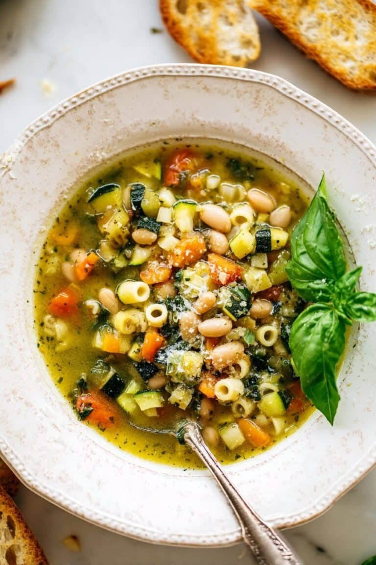 Spring Vegetable Minestrone Soup Recipe
