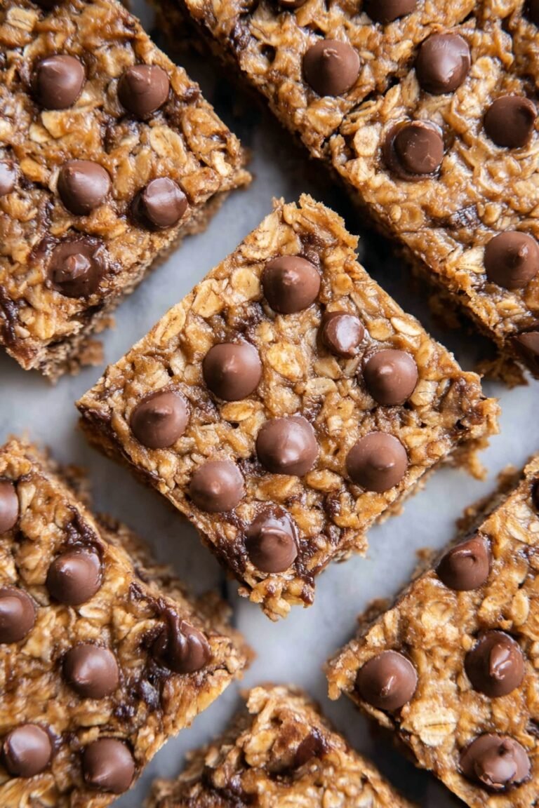 Banana Peanut Butter Oat Bars Recipe