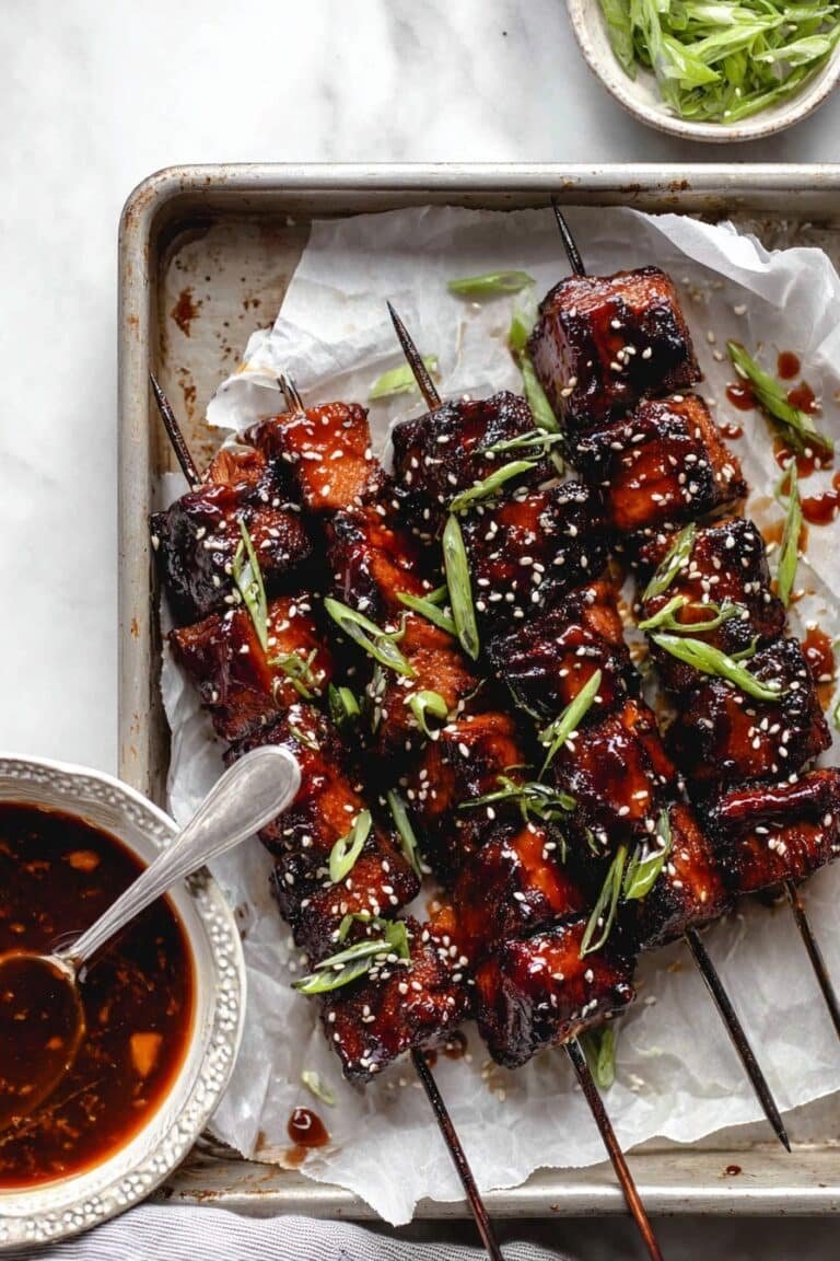 Korean BBQ Chicken Skewers Recipe