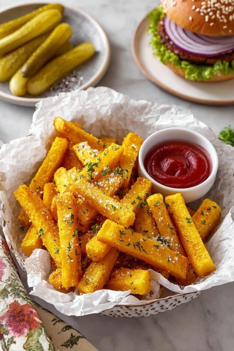 Cheesy Polenta Fries Baked to Crispy Perfection Recipe