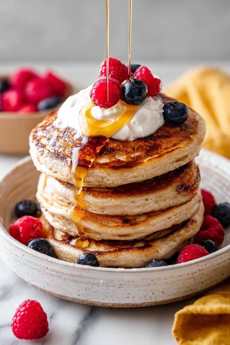 Healthy Oat Flour Pancakes Recipe