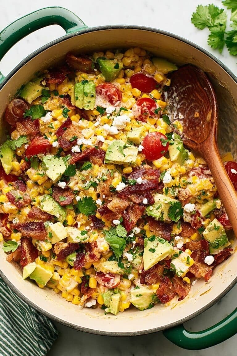 Bacon Corn Salad with Creamy Chipotle Dressing Recipe