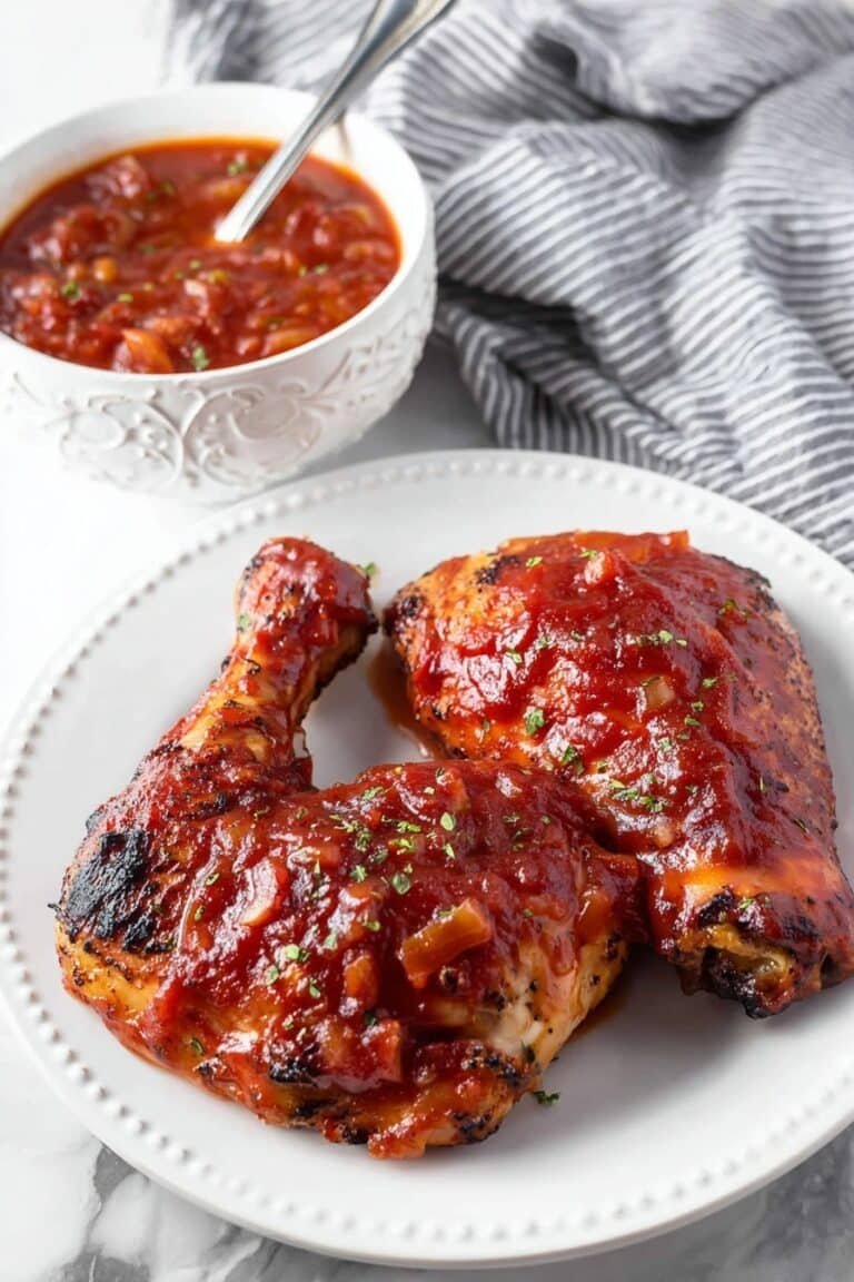 Grilled Chicken with Homemade BBQ Sauce Recipe